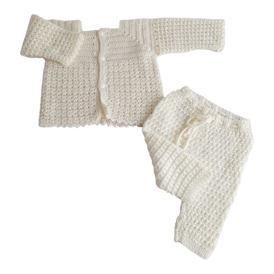 Conjunto Tejido Blanco Marca Genérica 0-3 M Estado Tiki taka