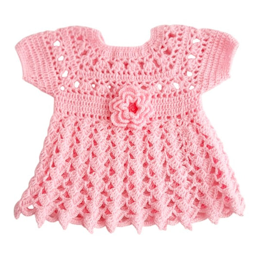 Vestido Tejido Rosa Marca Genérica Recién Nacido Estado Tiki taka