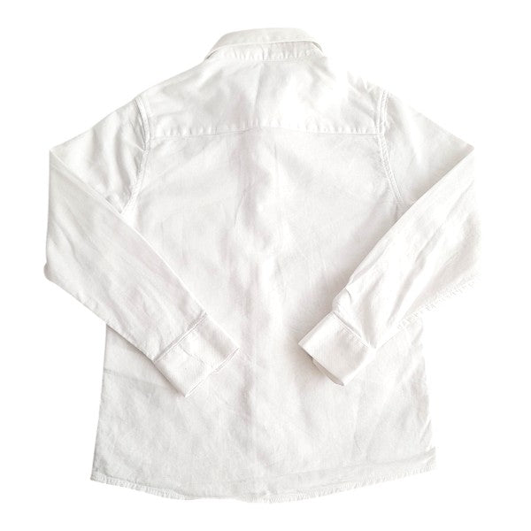 Camisa Algodón Blanco Marca Zara 7 A Estado Casi tiki