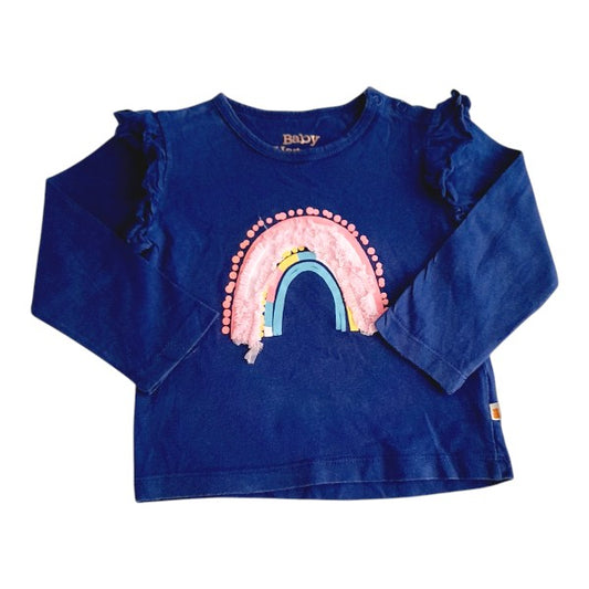 Polera Algodón Azul Marca Baby harvest 2 A Estado Casi tiki