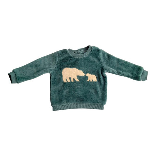 Polerón Peludo Verde Marca Boulevard 9 M Estado Casi tiki