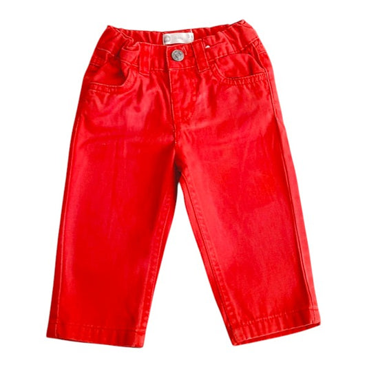 Pantalón Algodón Rojo Marca Urb 3-6 M Estado Casi tiki