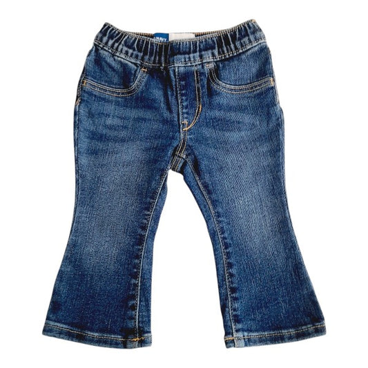 Pantalón Algodón Azul Marca Old Navy 12-18 M Estado Casi tiki