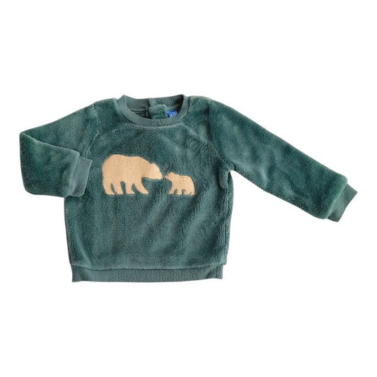 Polerón Peludo Verde Marca Boulevard 18 M Estado Casi tiki