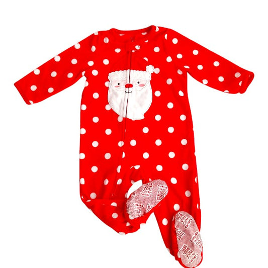 Pijama Micropolar Rojo Marca Carter's 12 M Estado Casi tiki