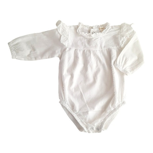 Body Algodón Blanco Marca Yamp! 3-6 M Estado Casi tiki