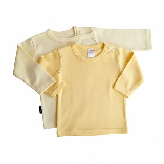 Pack camiseta Algodón Amarillo Marca Otra 6-9 M Estado Casi tiki