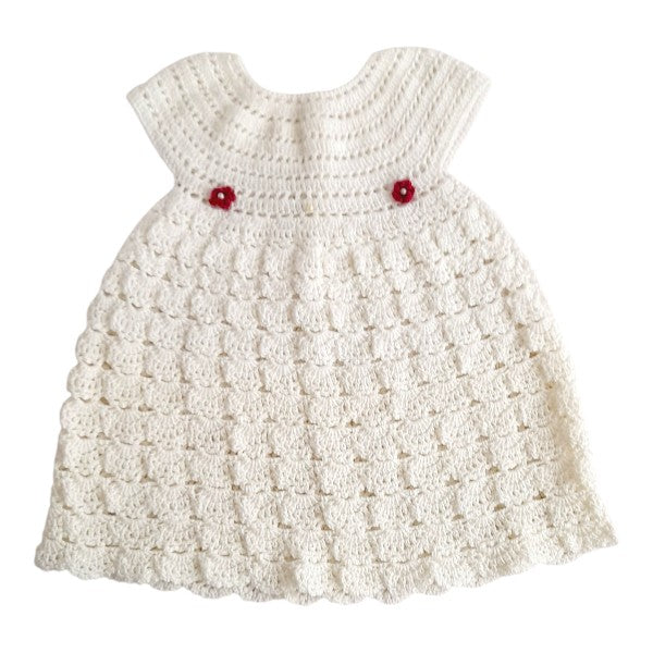 Vestido Tejido Blanco Marca Genérica 12 M Estado Tiki taka