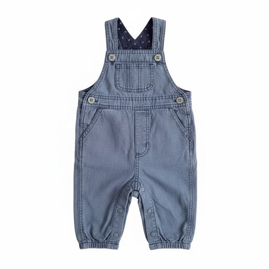 Jardinera Mezclilla Gris Marca H&M Recién Nacido Estado Tiki taka