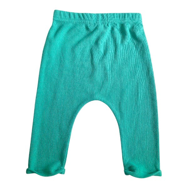 Calza Tejido Verde Marca Baby by Little Topsis 9 M Estado Casi tiki