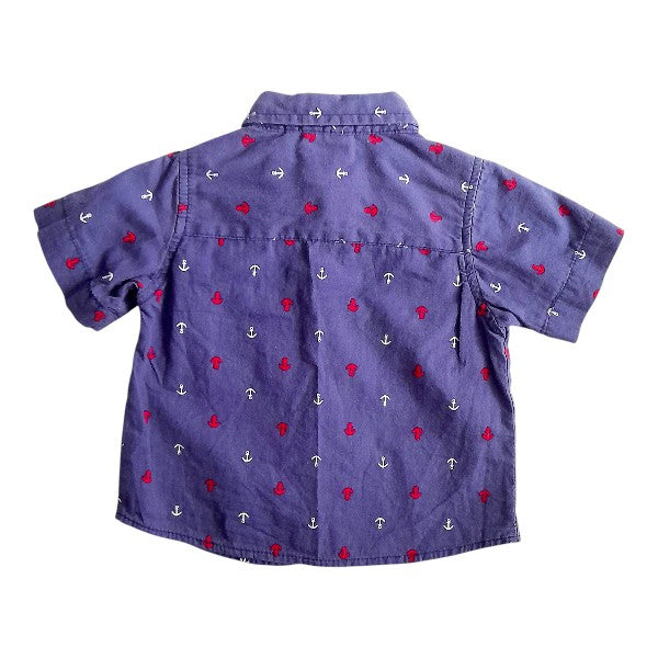 Camisa Tela Diseños Marca Black and Blue 0-3 M Estado Casi tiki