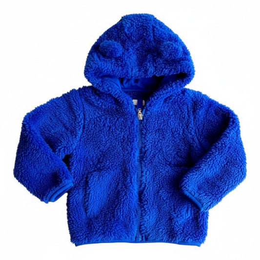 Polerón Peludo Azul Marca All Basics 6-9 M Estado Tiki taka