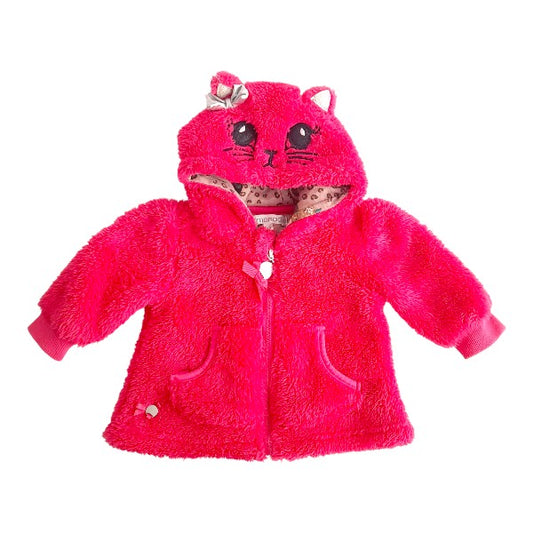 Polerón Peludo Fucsia Marca Limonada 0-3 M Estado Casi tiki