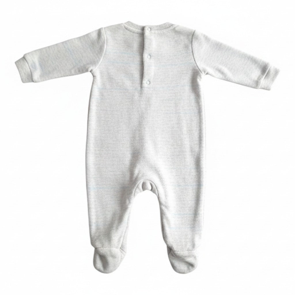 Osito Micropolar Gris Marca Otra 0-3 M Estado Tiki taka