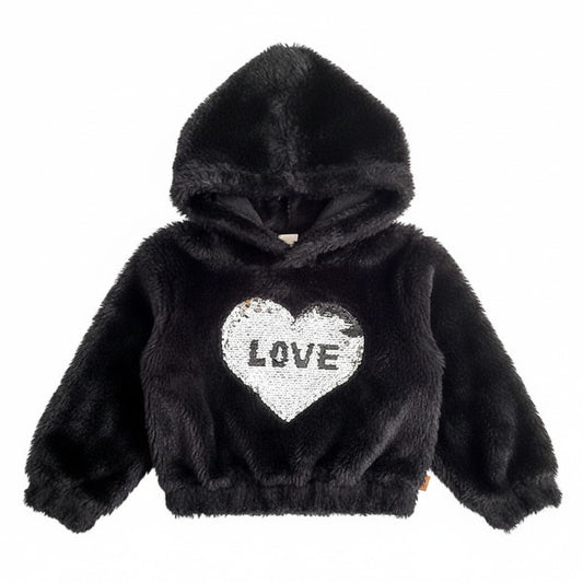 Polerón Peludo Negro Marca Yamp! 3 A Estado Casi tiki