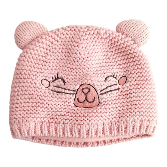 Gorro Tejido Rosa Marca Yamp! 9-12 M Estado Tiki taka