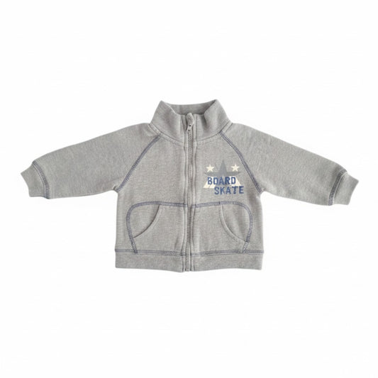 Polerón Algodón Gris Marca Baby harvest 9-12 M Estado Casi tiki