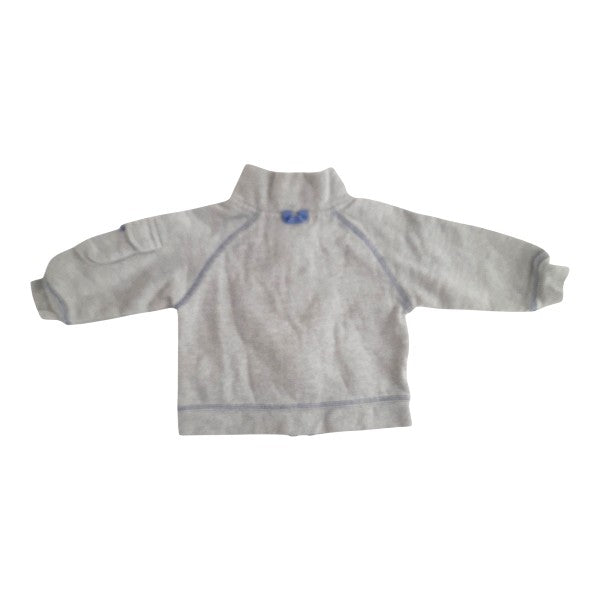 Polerón Algodón Gris Marca Baby harvest 9-12 M Estado Casi tiki