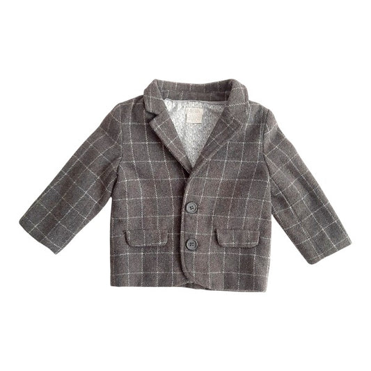 Abrigo Polar Gris Marca Otra 6-9 M Estado Tiki taka