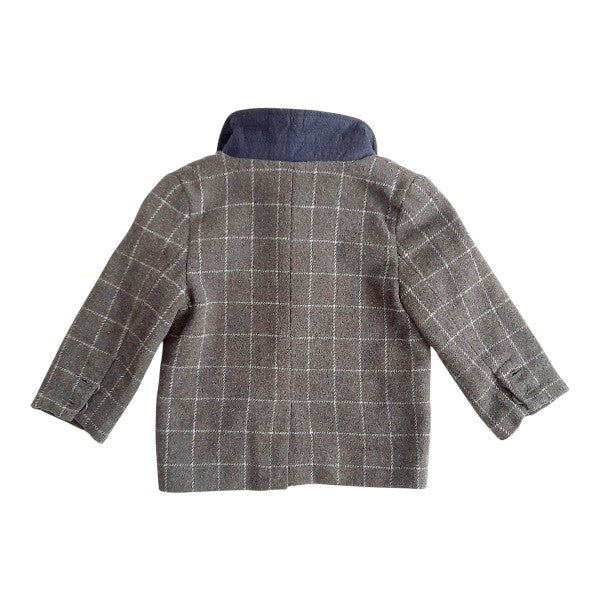 Abrigo Polar Gris Marca Otra 6-9 M Estado Tiki taka