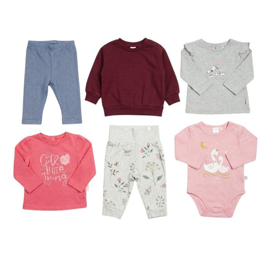 Chiqui Look Pequeña Viajera — 6 prendas, 3 looks · Talla 3-6 M