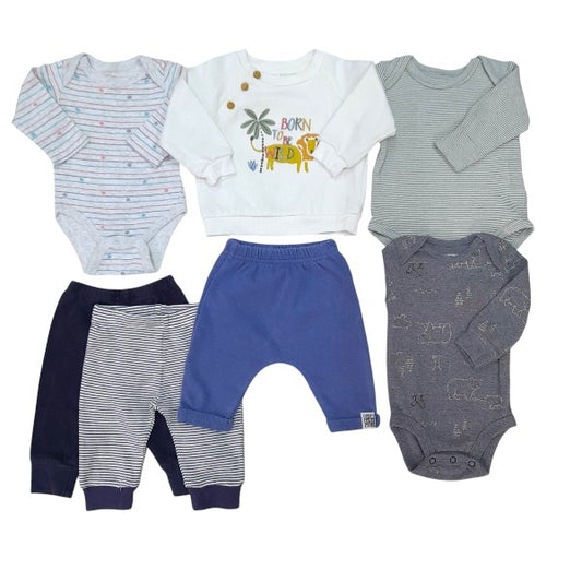 Chiqui Pack Recién Nacido 7 prendas — todas las prendas del pack 0-3 M