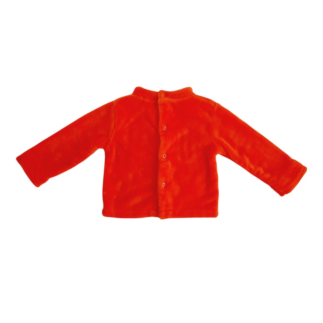 Polerón Polar Naranja Marca Ficcus 6-9 M Estado Tiki taka