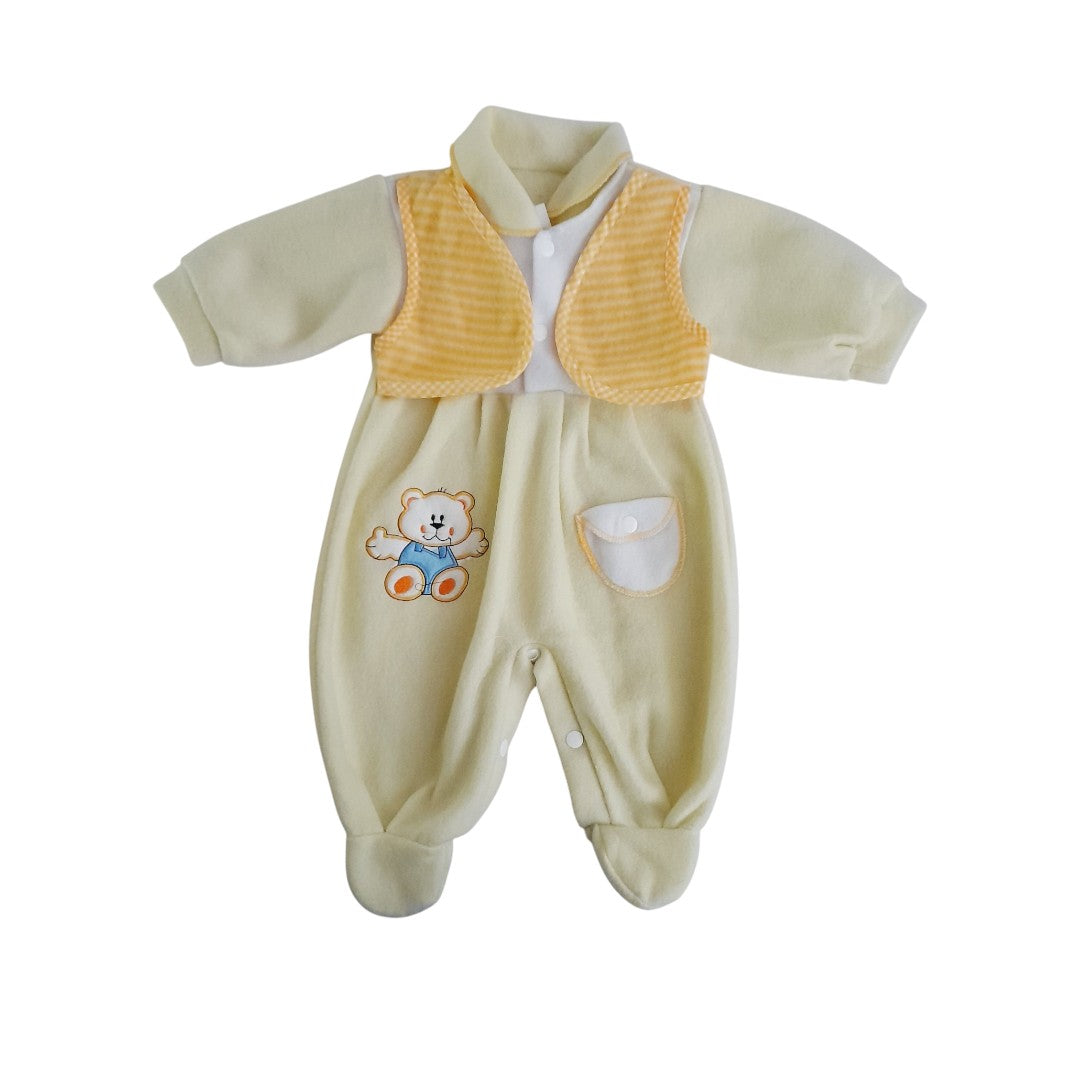 Osito Micropolar Amarillo Marca Otra 0-3 M Estado Casi tiki