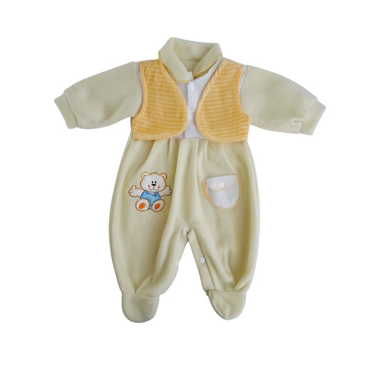 Osito Micropolar Amarillo Marca Otra 0-3 M Estado Casi tiki