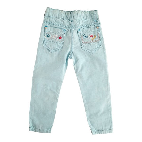 Pantalón Mezclilla Celeste Marca Otra 5 A Estado Casi tiki