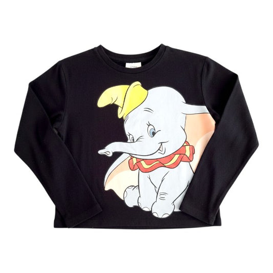 Polera manga larga Algodón Negro Marca Disney 10 A Estado Casi tiki