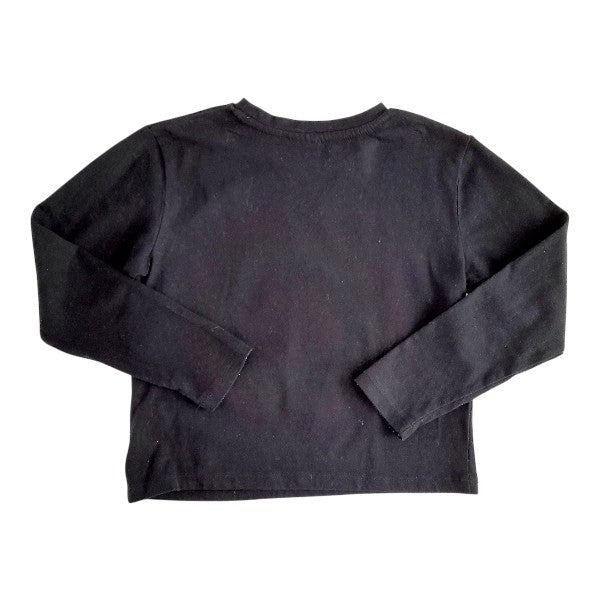 Polera manga larga Algodón Negro Marca Disney 10 A Estado Casi tiki
