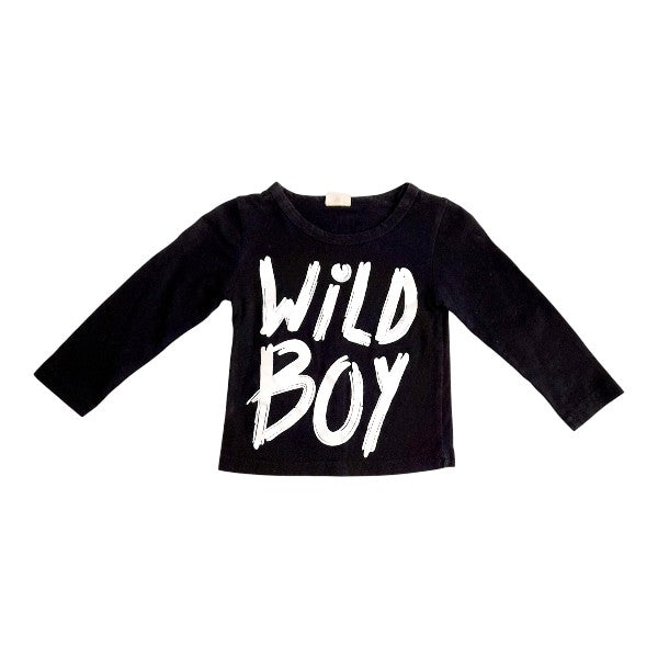 Polera manga larga Algodón Negro Marca Otra 3-6 M Estado Casi tiki