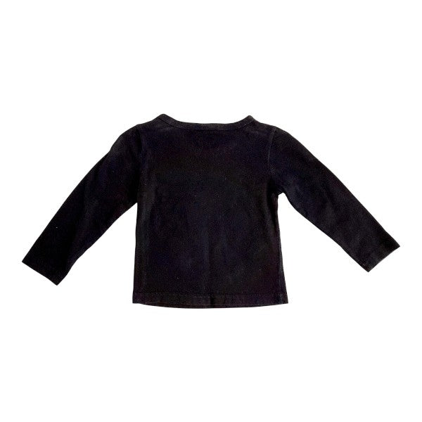 Polera manga larga Algodón Negro Marca Otra 3-6 M Estado Casi tiki