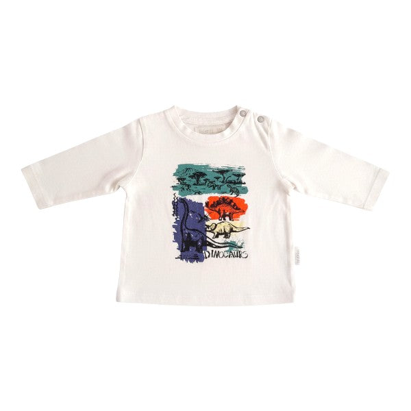 Polera manga larga Algodón Blanco Marca Infanti 3-6 M Estado Casi tiki