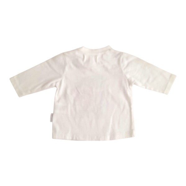 Polera manga larga Algodón Blanco Marca Infanti 3-6 M Estado Casi tiki