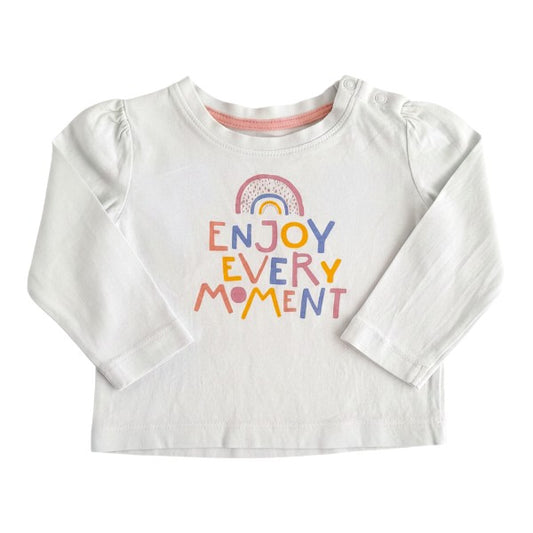 Polera manga larga Algodón Verde agua Marca redwood 9 M Estado Casi tiki