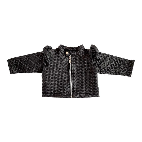 Chaqueta Cuerina Negro Marca Otra 6-9 M Estado Tiki taka