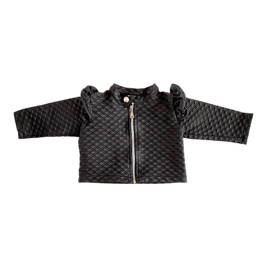 Chaqueta Cuerina Negro Marca Otra 6-9 M Estado Tiki taka