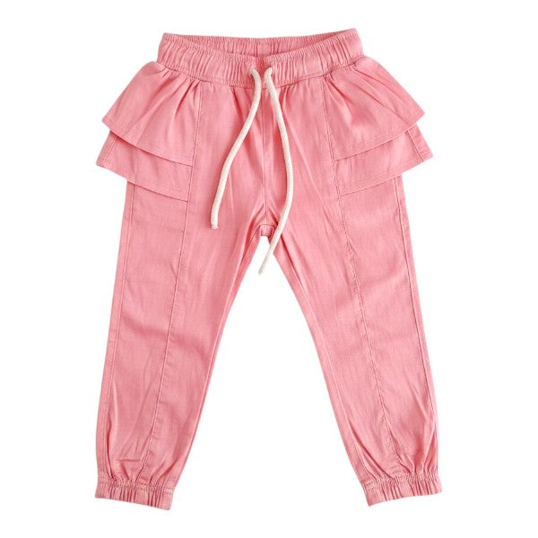 Pantalón Cuerina Rosa Marca Otra 6-9 M Estado Tiki taka