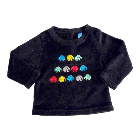 Polera manga larga Polar Negro Marca Boulevard 2 A Estado Casi tiki