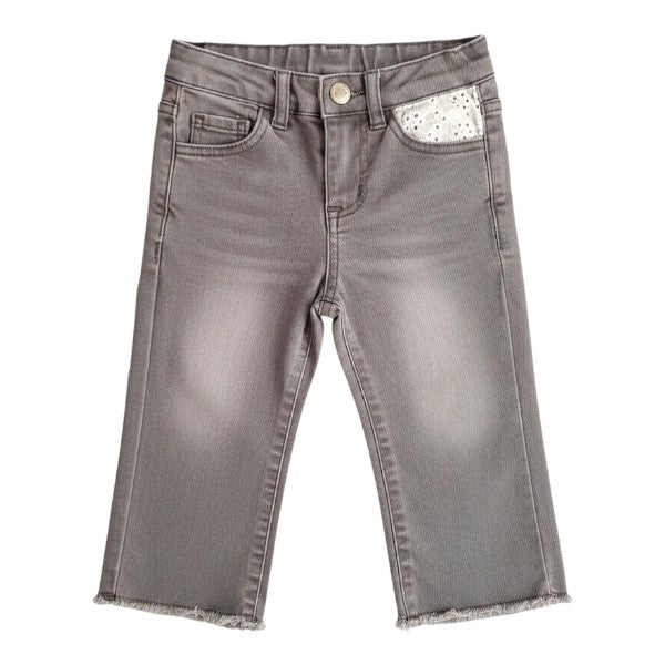 Pantalón Mezclilla Gris Marca Yamp! 9 M Estado Tiki taka
