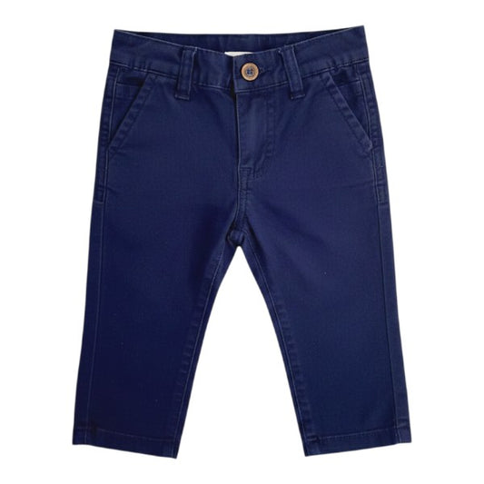 Pantalón Gabardina Azul Marca Black and Blue 0-3 M Estado Casi tiki
