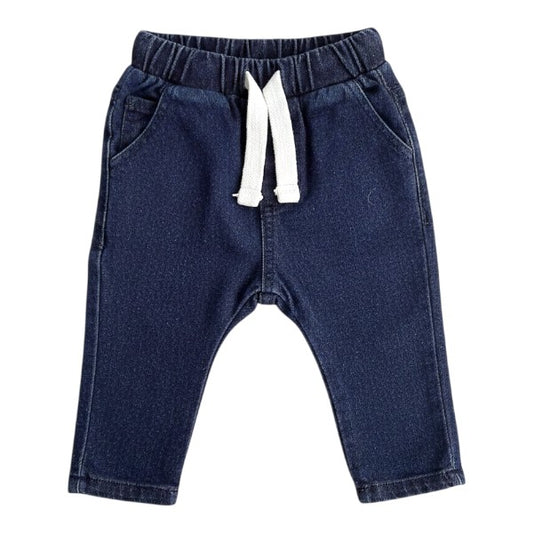 Pantalón Mezclilla Azul Marca Baby by Little Topsis Recién Nacido Estado Casi tiki
