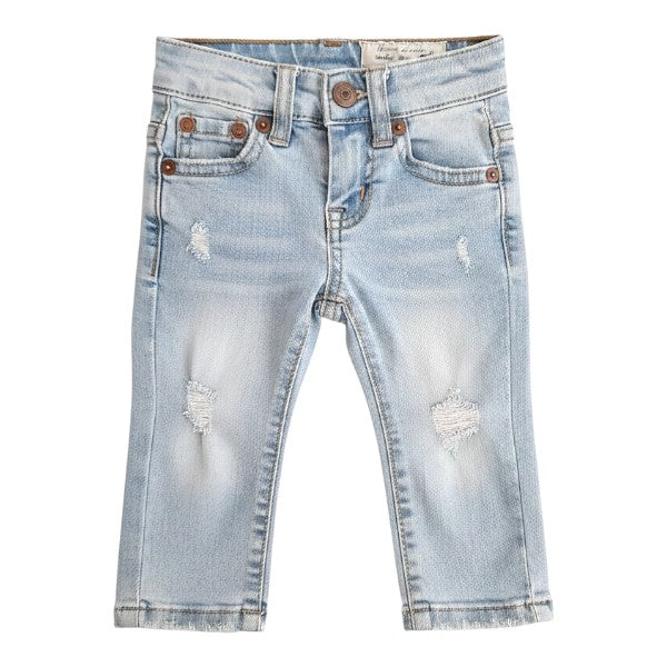 Pantalón Mezclilla Celeste Marca Otra 0-3 M Estado Casi tiki