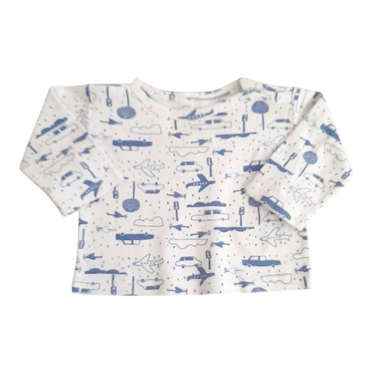 Polera manga larga Algodón Diseños Marca Yamp! 6 M Estado Casi tiki