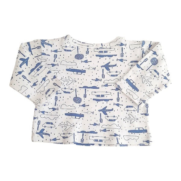 Polera manga larga Algodón Diseños Marca Yamp! 6 M Estado Casi tiki