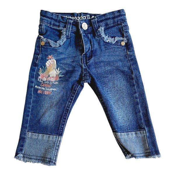 Pantalón Mezclilla Azul Marca Limonada 6 M Estado Casi tiki