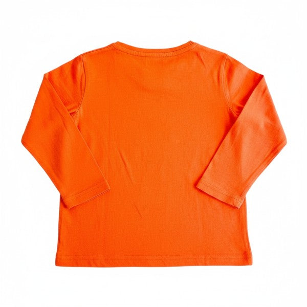 Polera manga larga Algodón Naranja Marca Figaro 3 A Estado Casi tiki