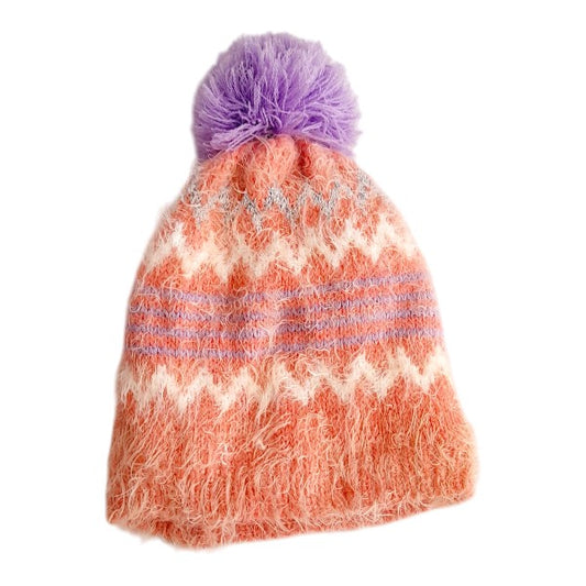Gorro Peludo Multicolor Marca Otra 9-12 M Estado Tiki taka